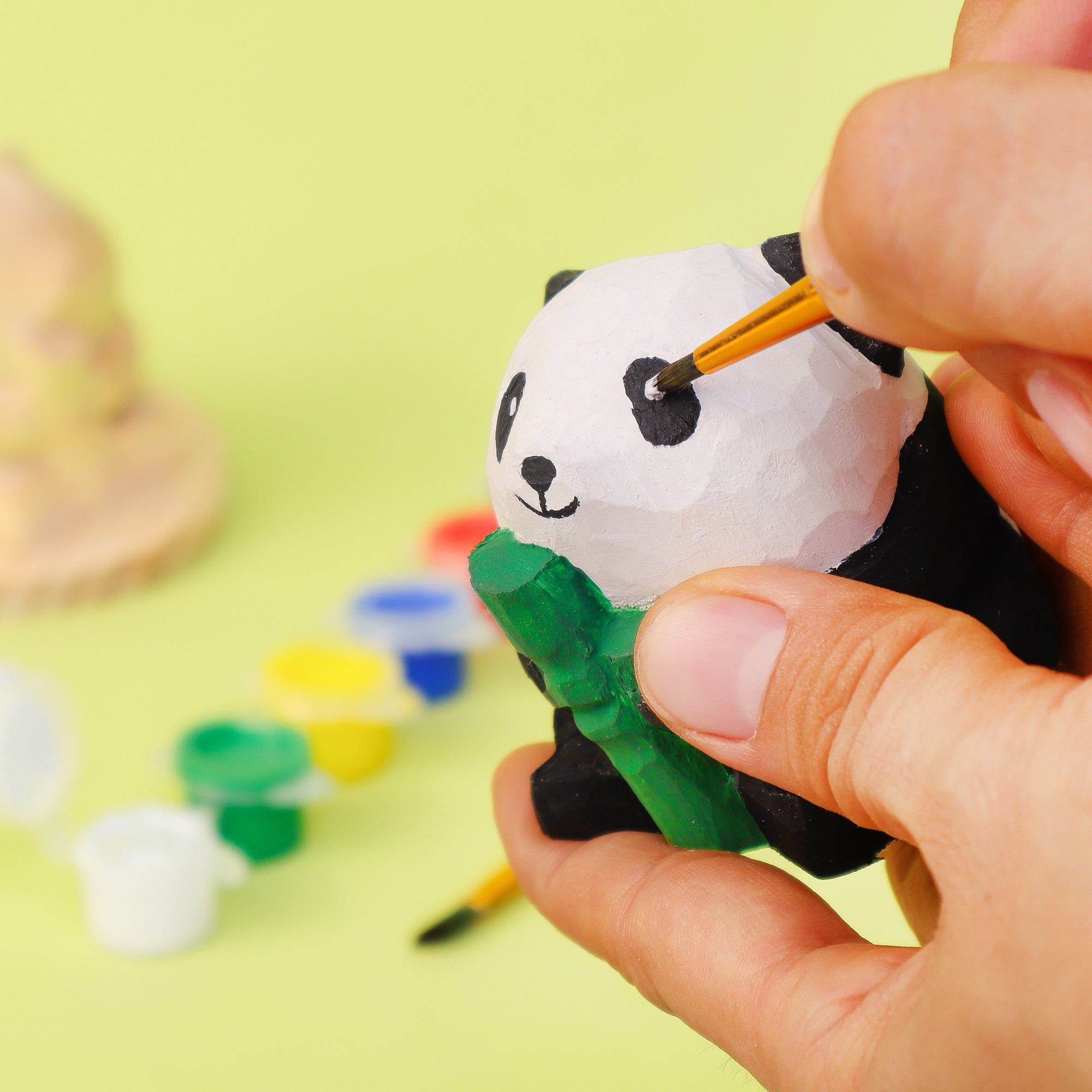 Paint Your Own Wooden Panda Kit DIY Craft Painting Set
