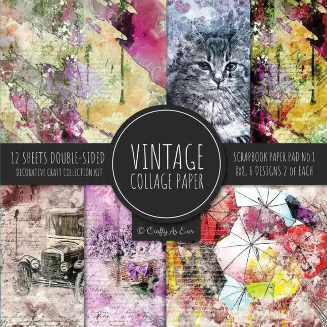 Vintage Collage Paper for Scrapbooking Crafts Cardmaking Ephemera Collection