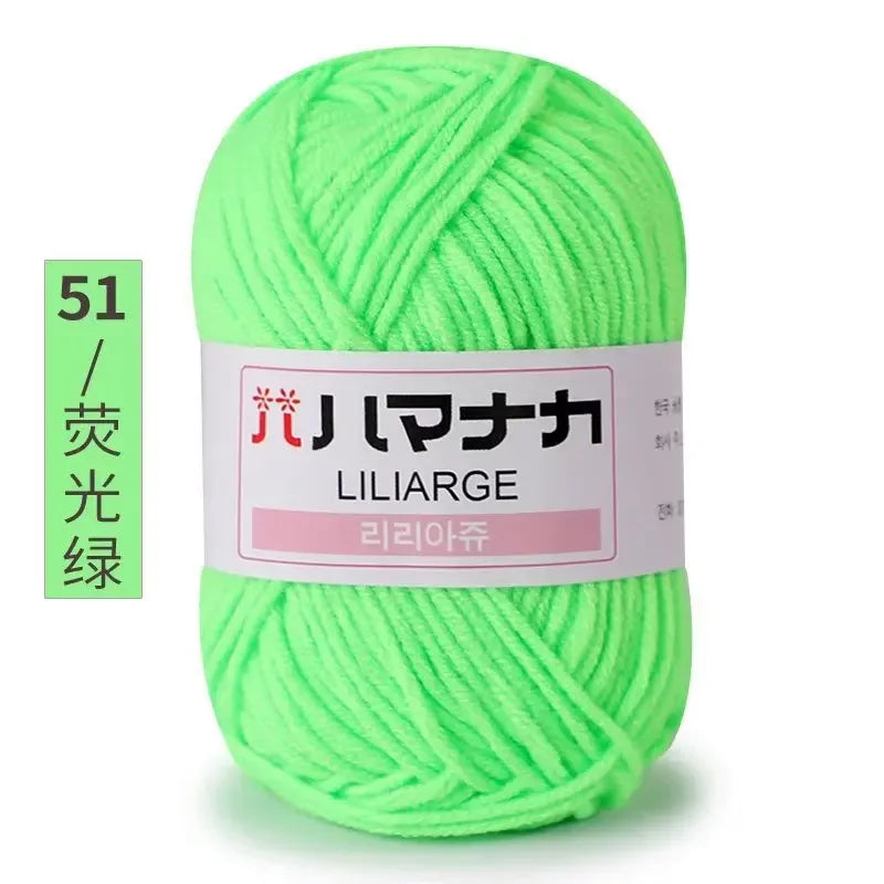 Milk Soft Cotton Baby Knitting Wool Yarn Thick Velvet Crochet
