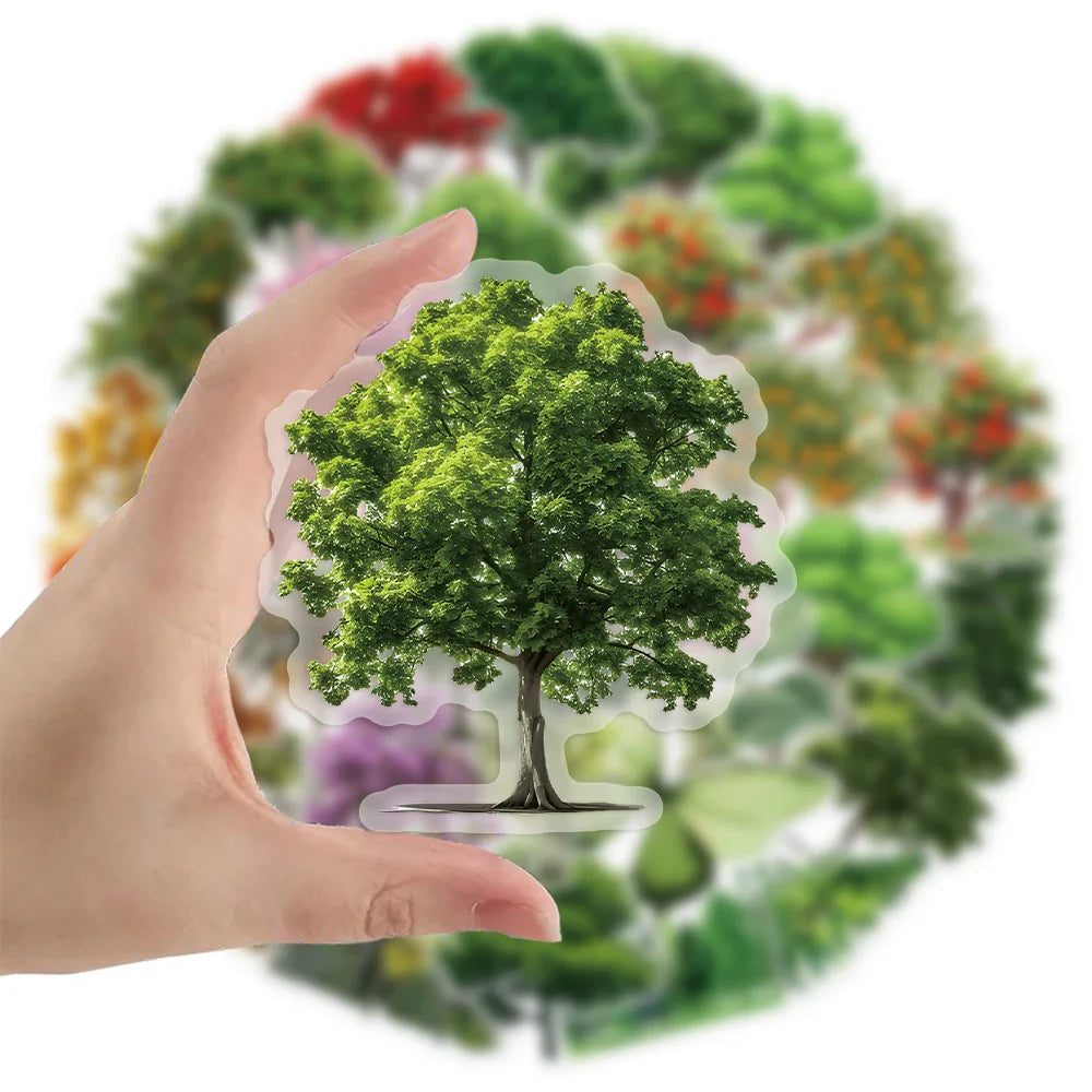 50pcs Forest Secret PET Stickers Natural Landscape DIY Decor Set