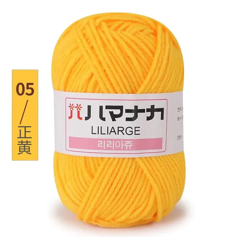Milk Soft Cotton Baby Knitting Wool Yarn Thick Velvet Crochet