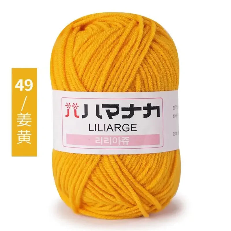 Milk Soft Cotton Baby Knitting Wool Yarn Thick Velvet Crochet