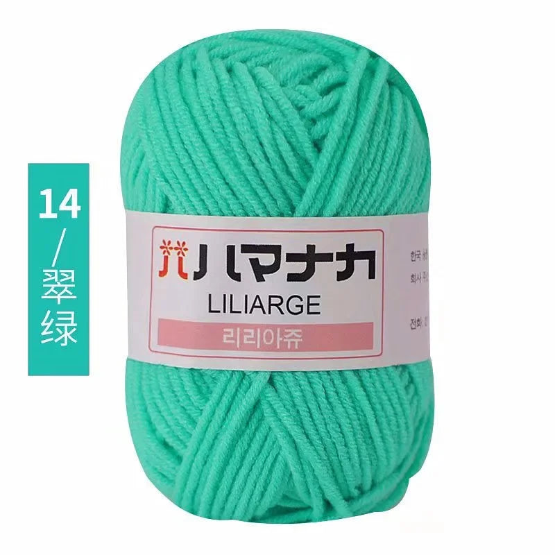 Milk Soft Cotton Baby Knitting Wool Yarn Thick Velvet Crochet