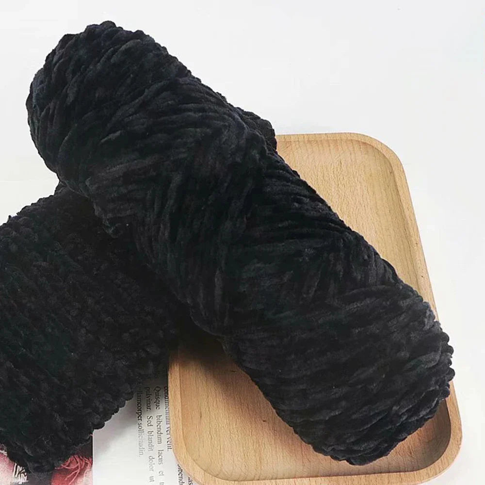 Chenille Soft Velvet Yarn 95g for Knitting Crochet Handmade
