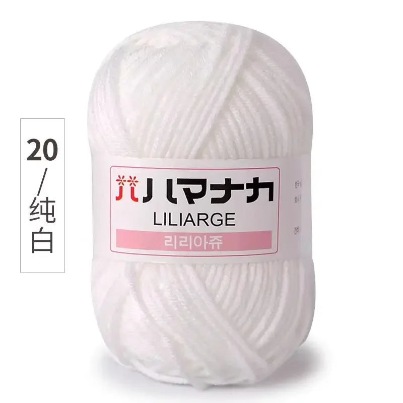 Milk Soft Cotton Baby Knitting Wool Yarn Thick Velvet Crochet