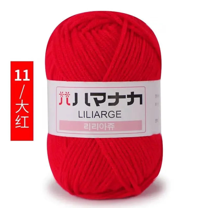 Milk Soft Cotton Baby Knitting Wool Yarn Thick Velvet Crochet