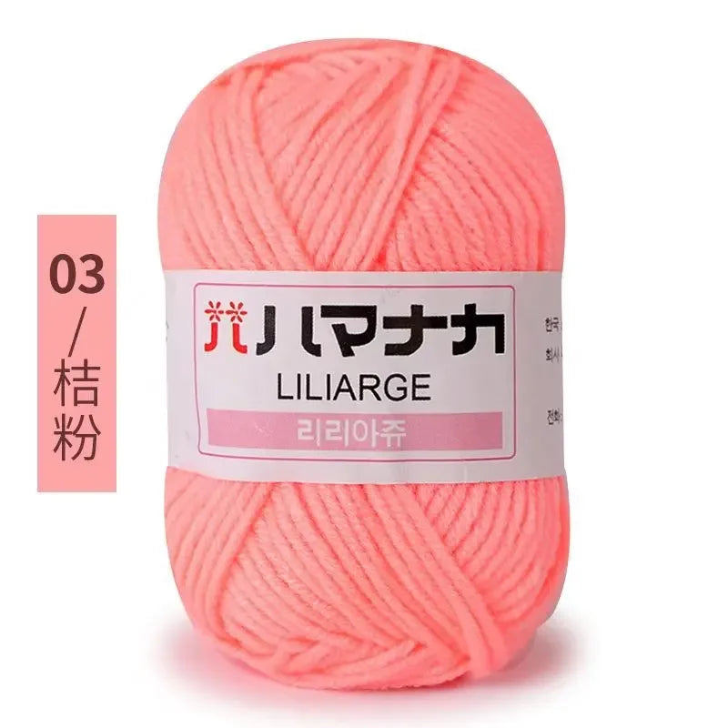 Milk Soft Cotton Baby Knitting Wool Yarn Thick Velvet Crochet