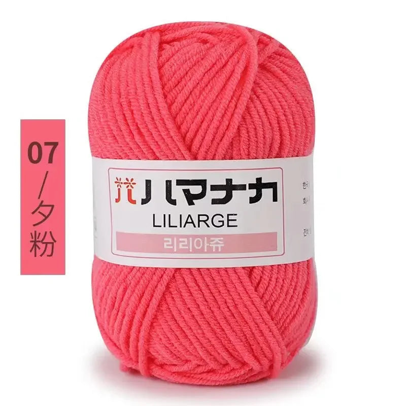 Milk Soft Cotton Baby Knitting Wool Yarn Thick Velvet Crochet