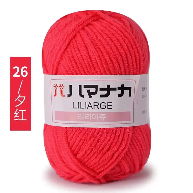 Milk Soft Cotton Baby Knitting Wool Yarn Thick Velvet Crochet