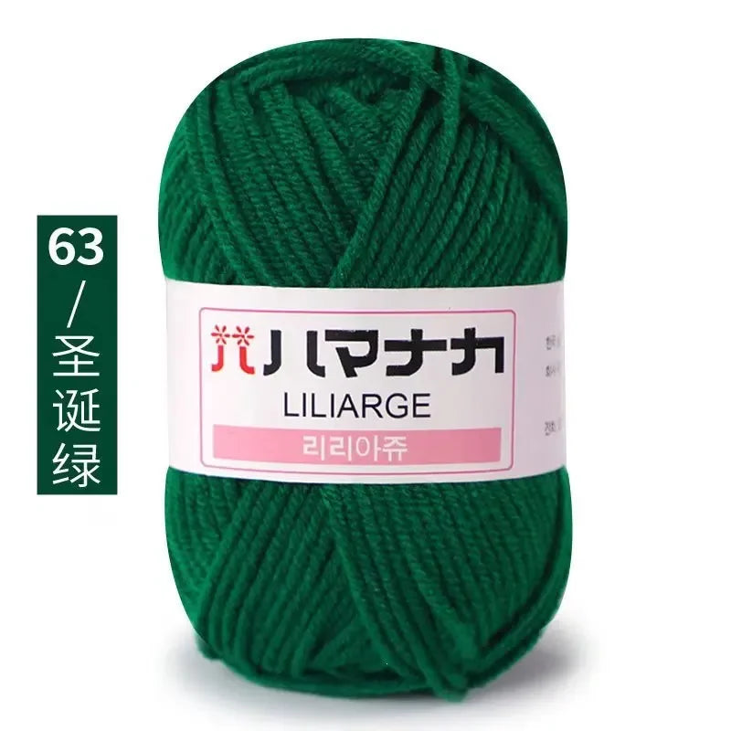 Milk Soft Cotton Baby Knitting Wool Yarn Thick Velvet Crochet