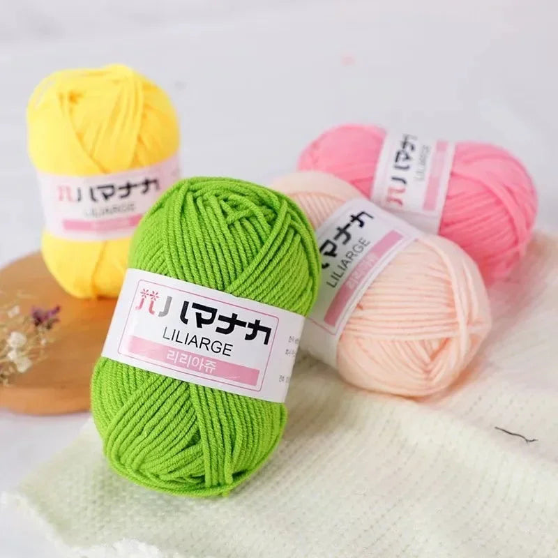 Milk Soft Cotton Baby Knitting Wool Yarn Thick Velvet Crochet