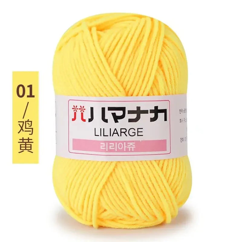 Milk Soft Cotton Baby Knitting Wool Yarn Thick Velvet Crochet