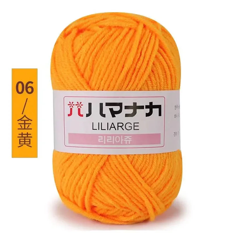 Milk Soft Cotton Baby Knitting Wool Yarn Thick Velvet Crochet