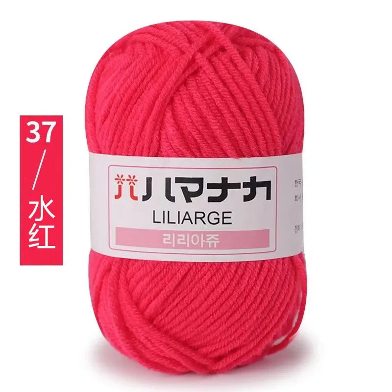 Milk Soft Cotton Baby Knitting Wool Yarn Thick Velvet Crochet