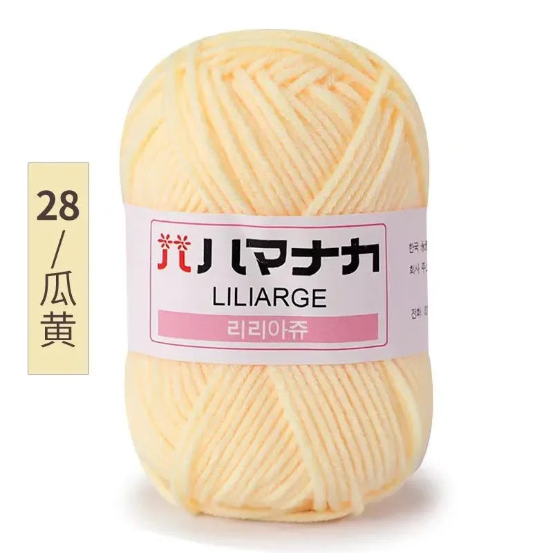 Milk Soft Cotton Baby Knitting Wool Yarn Thick Velvet Crochet