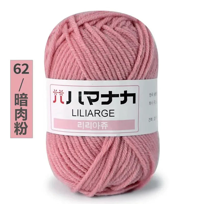 Milk Soft Cotton Baby Knitting Wool Yarn Thick Velvet Crochet