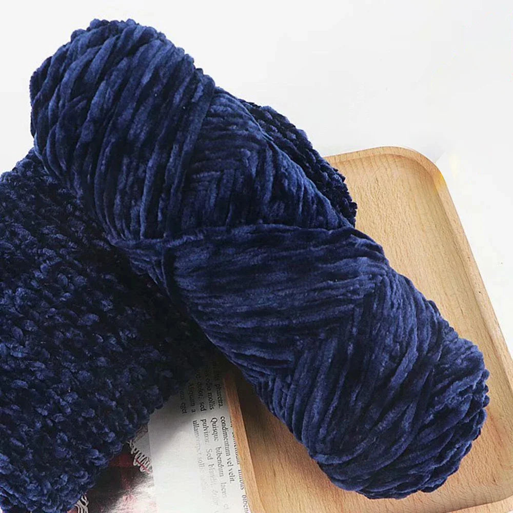 Chenille Soft Velvet Yarn 95g for Knitting Crochet Handmade