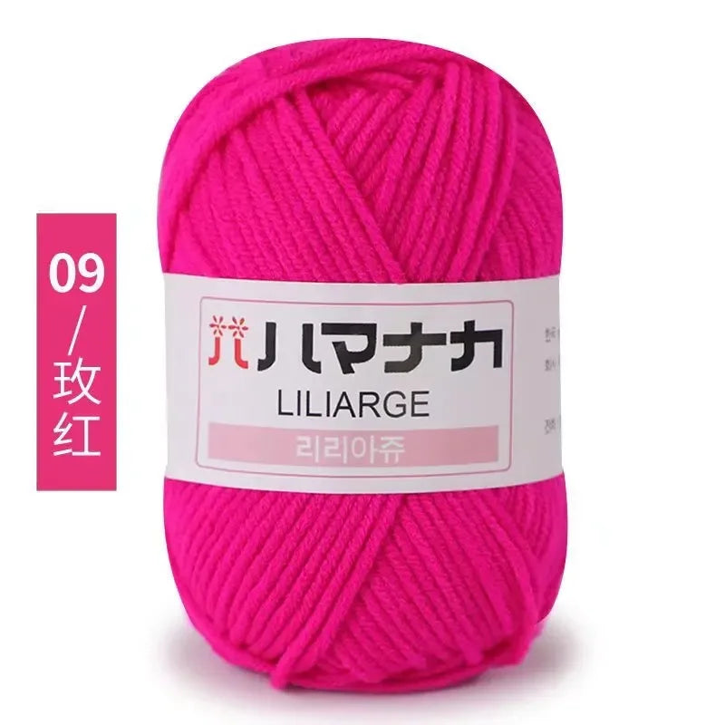 Milk Soft Cotton Baby Knitting Wool Yarn Thick Velvet Crochet