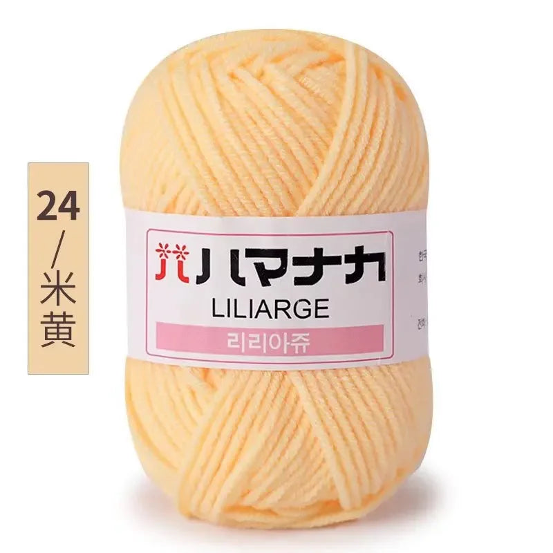 Milk Soft Cotton Baby Knitting Wool Yarn Thick Velvet Crochet
