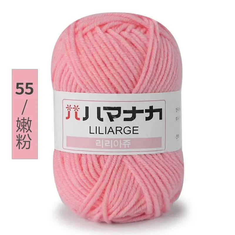 Milk Soft Cotton Baby Knitting Wool Yarn Thick Velvet Crochet