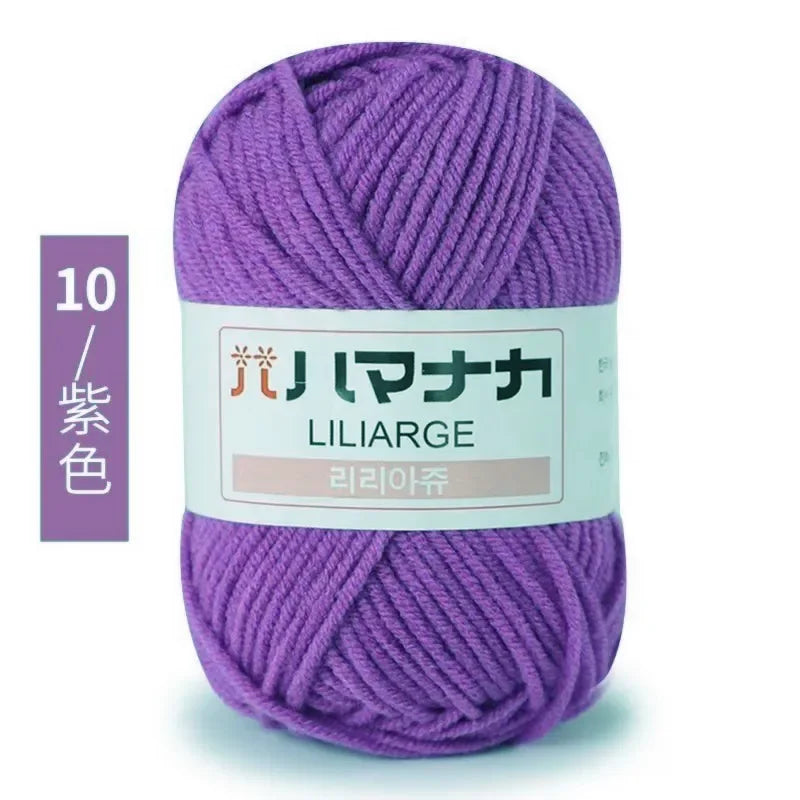Milk Soft Cotton Baby Knitting Wool Yarn Thick Velvet Crochet