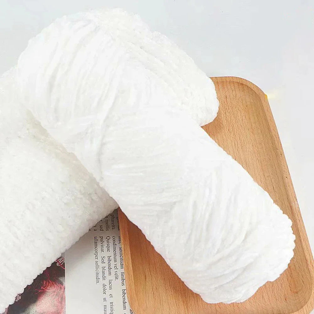 Chenille Soft Velvet Yarn 95g for Knitting Crochet Handmade