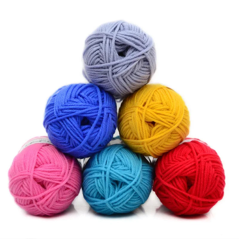 Milk Soft Cotton Baby Knitting Wool Yarn Thick Velvet Crochet
