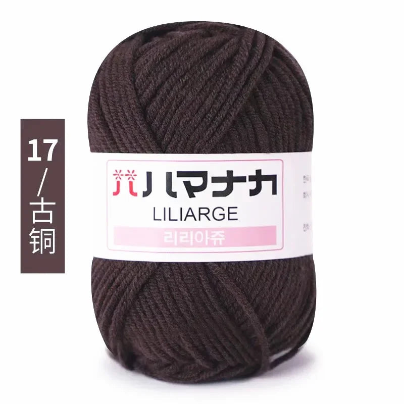 Milk Soft Cotton Baby Knitting Wool Yarn Thick Velvet Crochet