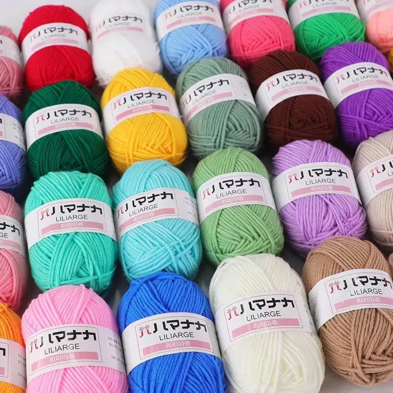 Milk Soft Cotton Baby Knitting Wool Yarn Thick Velvet Crochet
