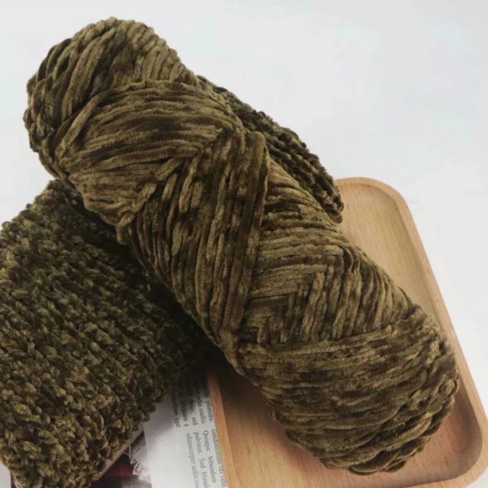 Chenille Soft Velvet Yarn 95g for Knitting Crochet Handmade