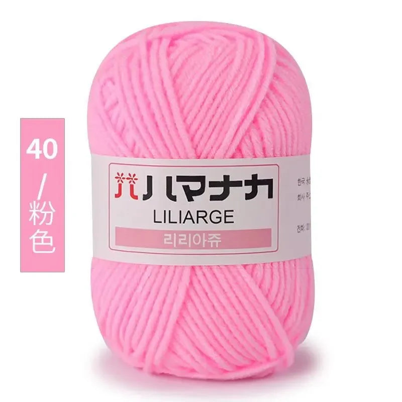 Milk Soft Cotton Baby Knitting Wool Yarn Thick Velvet Crochet