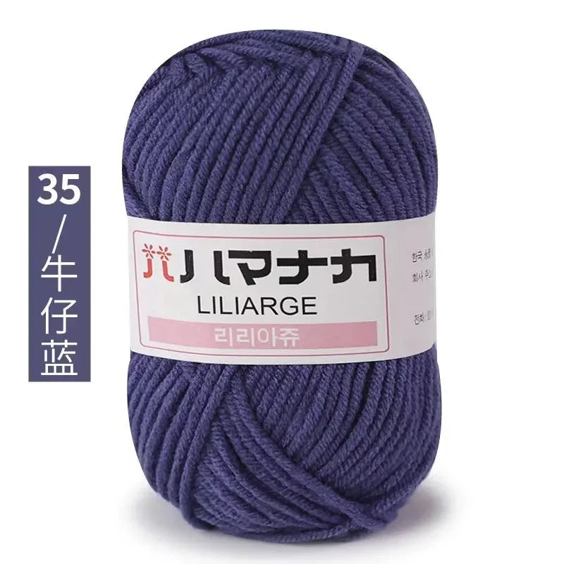 Milk Soft Cotton Baby Knitting Wool Yarn Thick Velvet Crochet