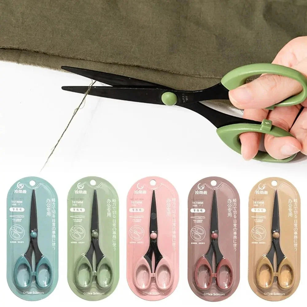 Color Scissors Stainless Steel Blade Safe Design for Crafts Office