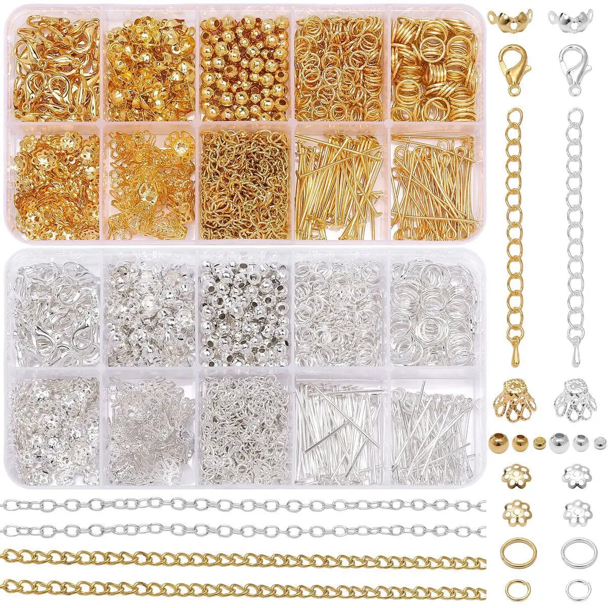 Jewelry Making Starter Kit DIY Earrings Necklaces Findings Beginner Set
