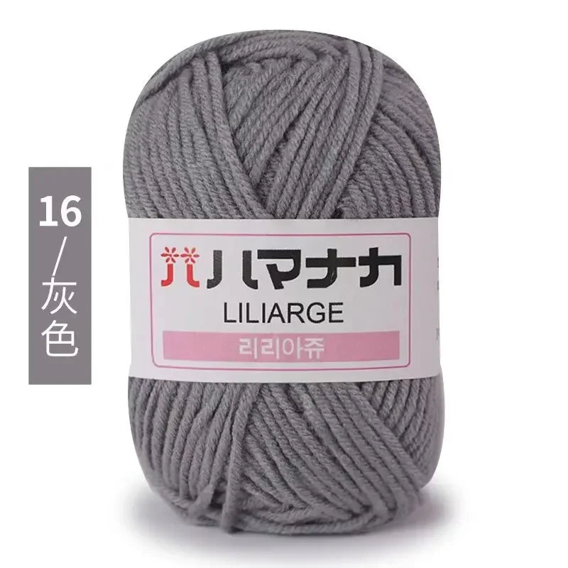 Milk Soft Cotton Baby Knitting Wool Yarn Thick Velvet Crochet
