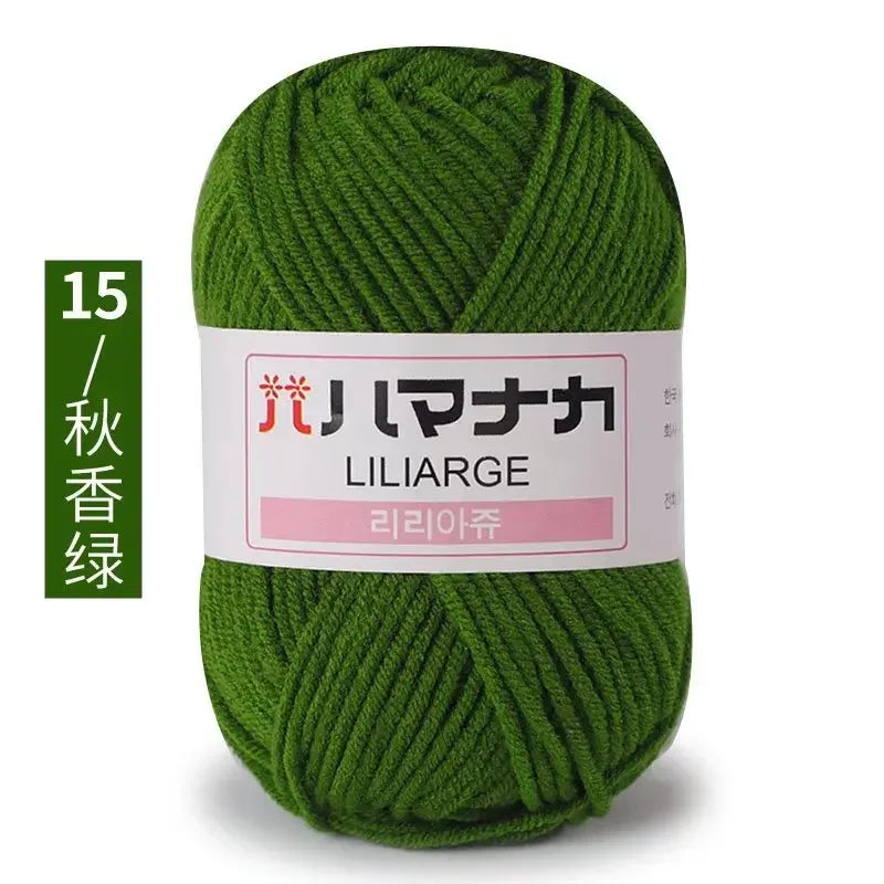 Milk Soft Cotton Baby Knitting Wool Yarn Thick Velvet Crochet