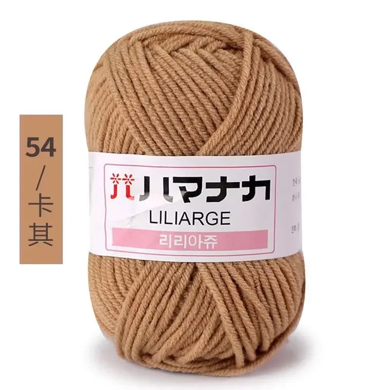 Milk Soft Cotton Baby Knitting Wool Yarn Thick Velvet Crochet