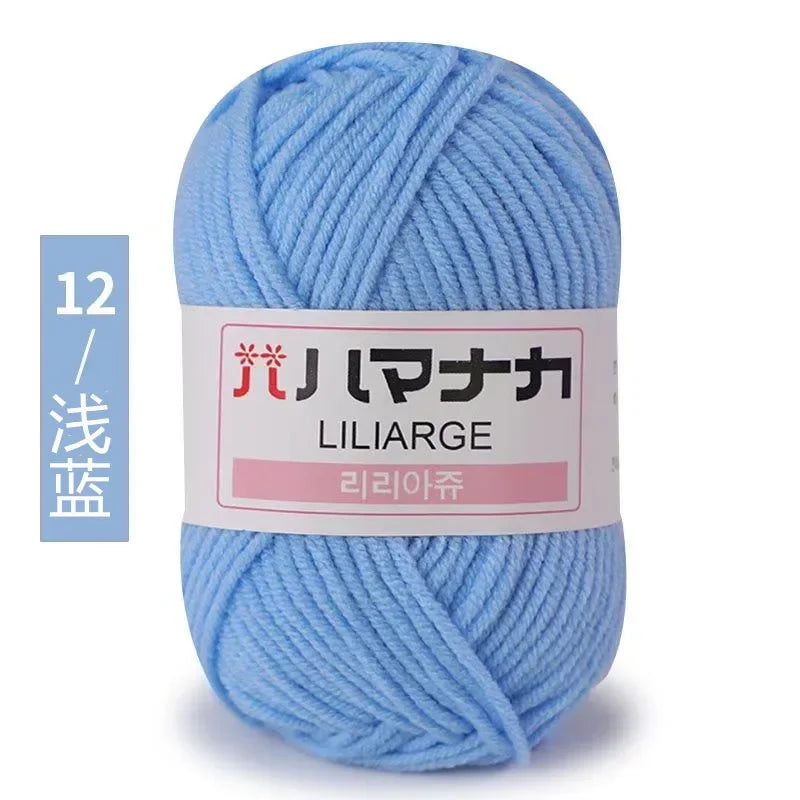 Milk Soft Cotton Baby Knitting Wool Yarn Thick Velvet Crochet