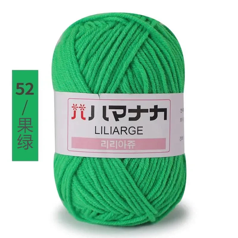 Milk Soft Cotton Baby Knitting Wool Yarn Thick Velvet Crochet