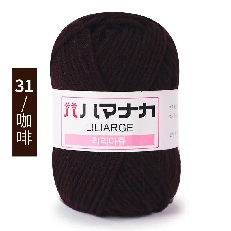 Milk Soft Cotton Baby Knitting Wool Yarn Thick Velvet Crochet