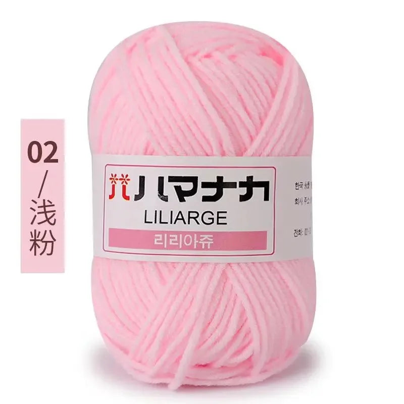 Milk Soft Cotton Baby Knitting Wool Yarn Thick Velvet Crochet