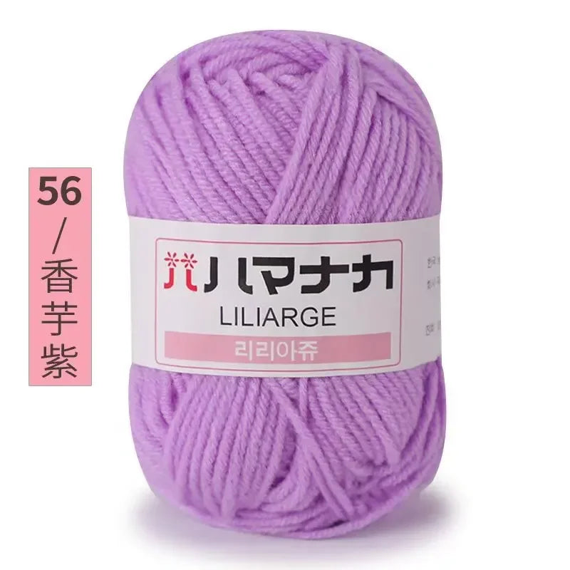 Milk Soft Cotton Baby Knitting Wool Yarn Thick Velvet Crochet