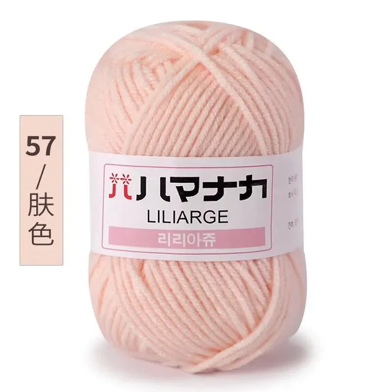 Milk Soft Cotton Baby Knitting Wool Yarn Thick Velvet Crochet