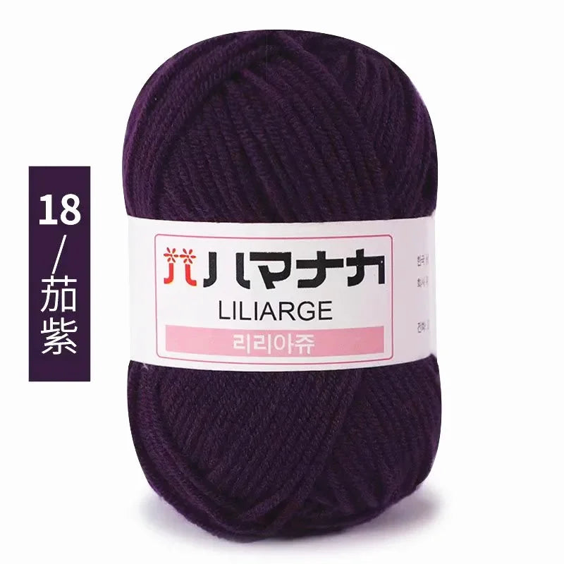 Milk Soft Cotton Baby Knitting Wool Yarn Thick Velvet Crochet