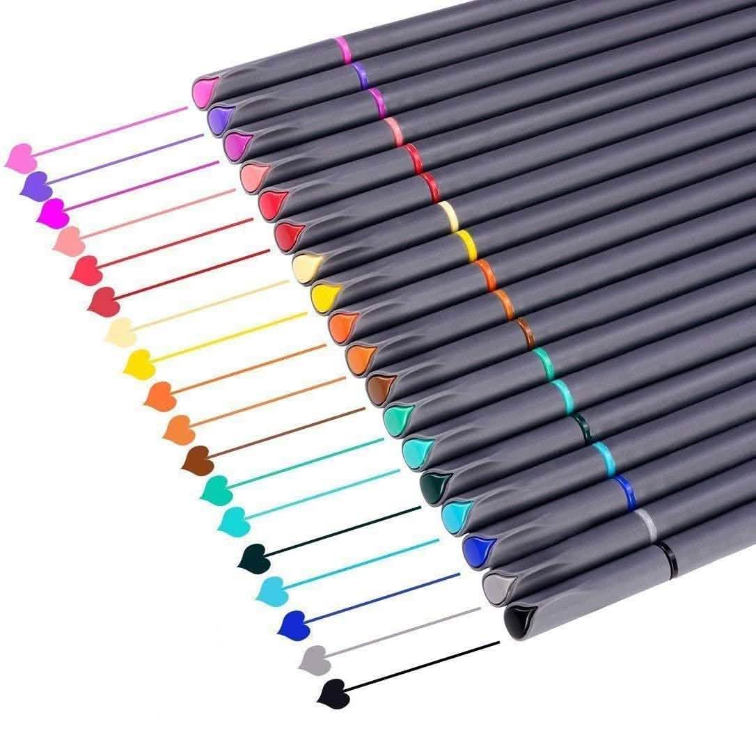 Colored Fine Point Pens Marker Set for Writing Drawing Coloring