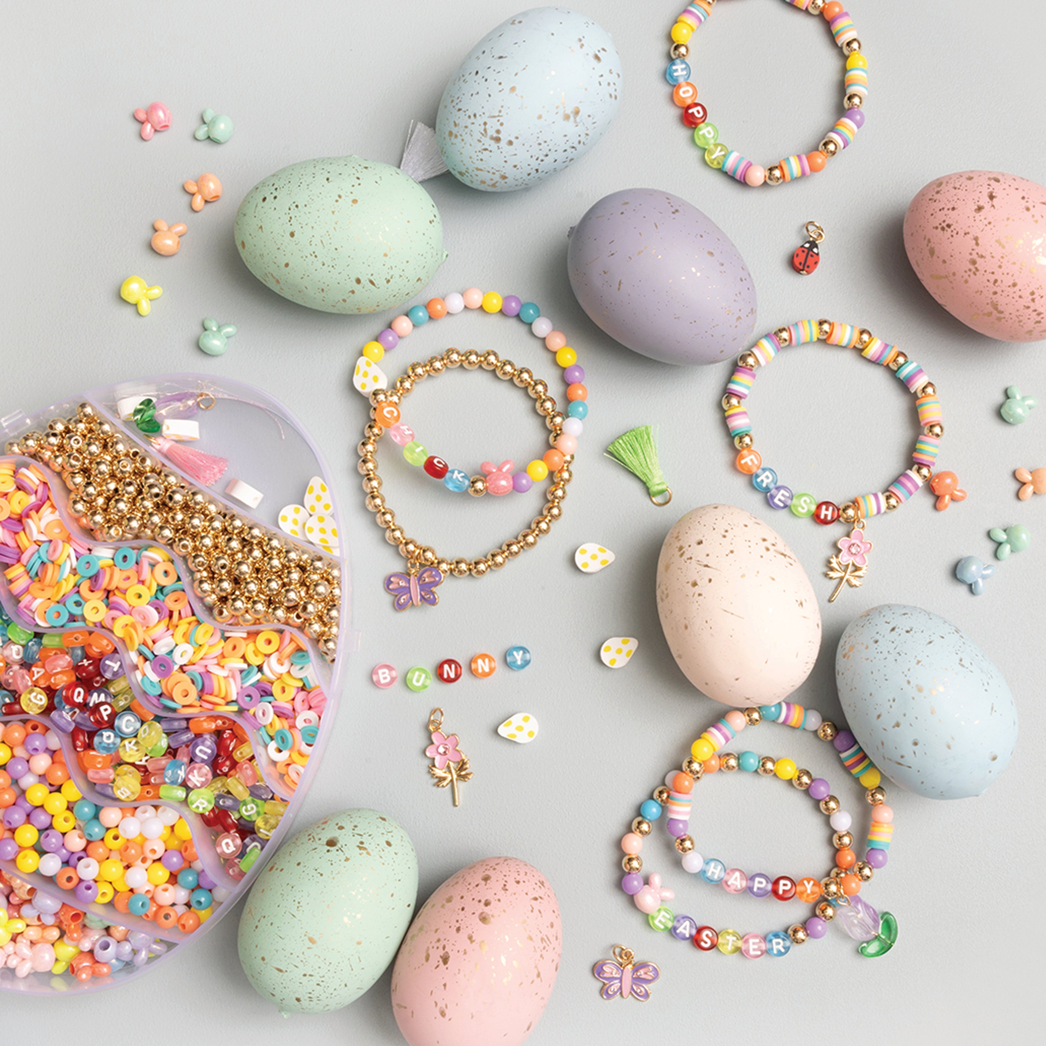 Easter Egg Spring Brights Multicolor Letter Bead Kit