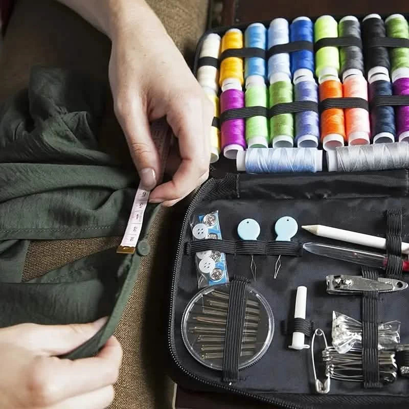 Sewing Kit with 100 Supplies and 24 Color Threads Set